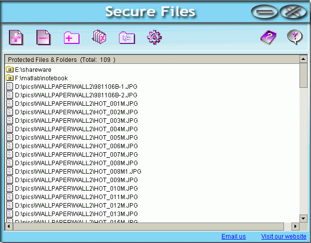 Secure Files Screenshot